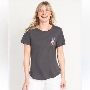 Old Navy Charcoal Peace Sign Tee
